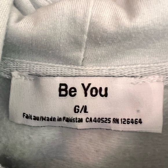 Crop top hoodie sweatshirt large - Picture 3 of 3